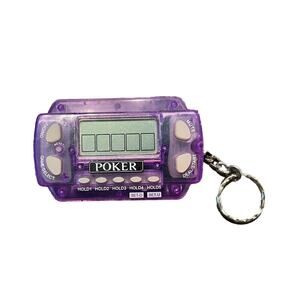 Electronic Hand Held Poker 5 Card Hold ‘Em Stud Casino Gamble Bet Game Key Chain